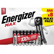 Батарейки ENERGIZER MAX LR03/E92/AAA BL8 - (блистер 8шт) Eco