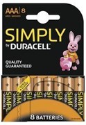 Батарейки Duracell SIMPLY AAA MINI-STYLUS BLISTER 8PCS (блистер 8шт)