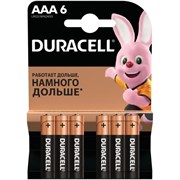 Батарейки Duracell LR03-6BL BASIC (блистер 6шт)