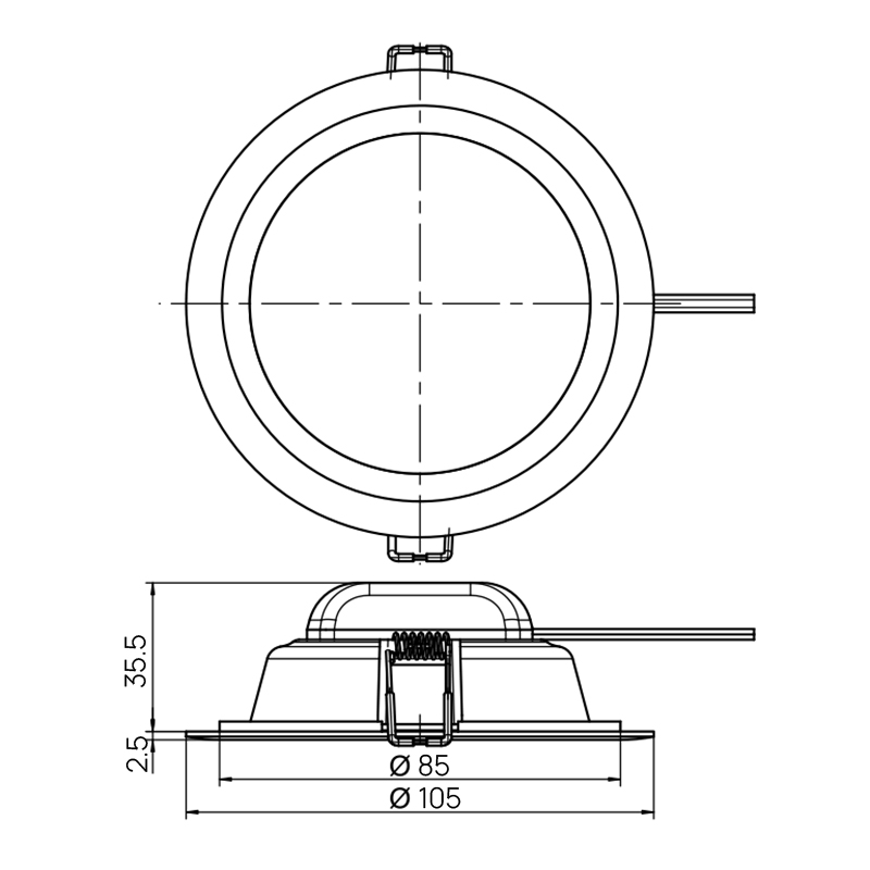 DL-E Ø=105/85мм