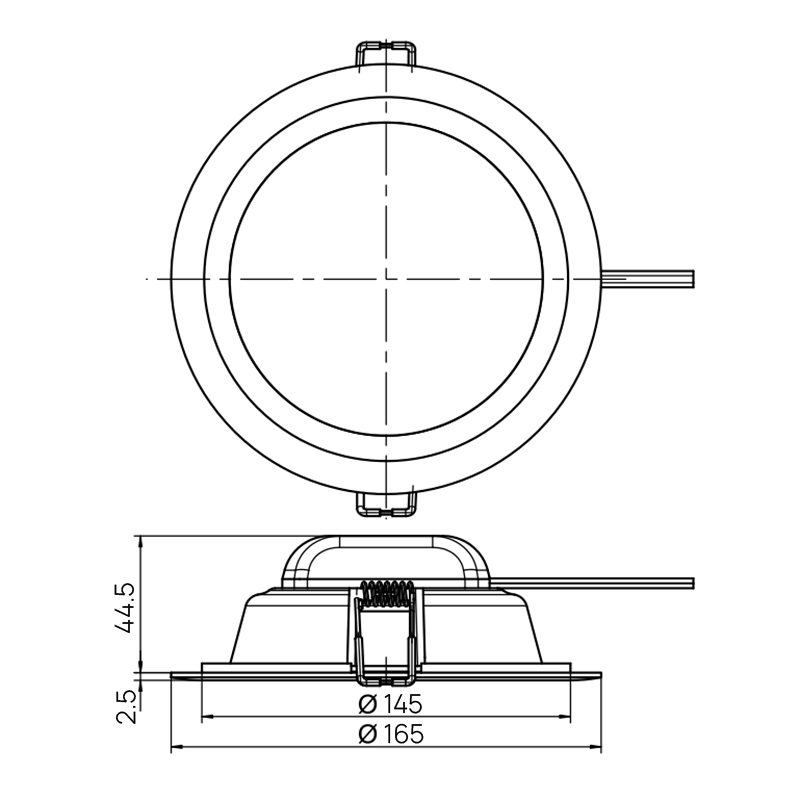DL-E Ø=165/145мм