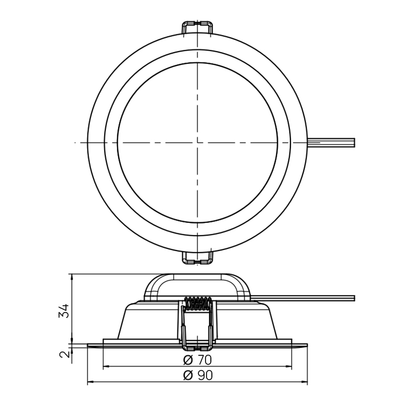 DL-E Ø=90/70мм