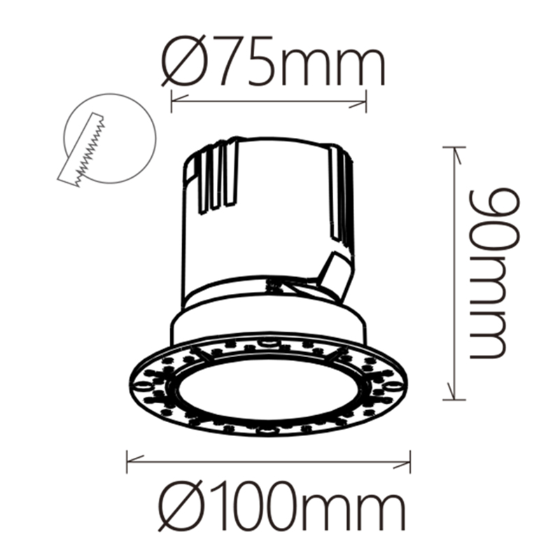 POLYARIS 12w Ø=100мм