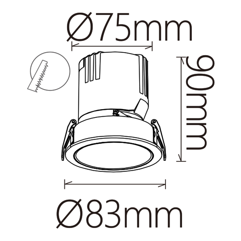 POLYARIS 12w Ø=83мм