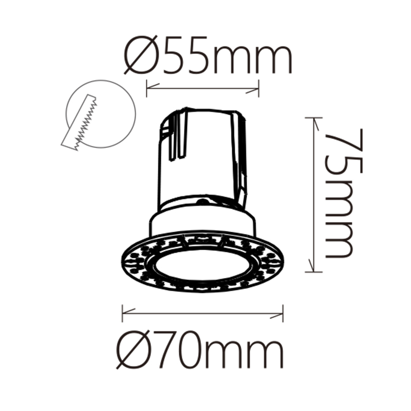 POLYARIS 7w Ø=70мм