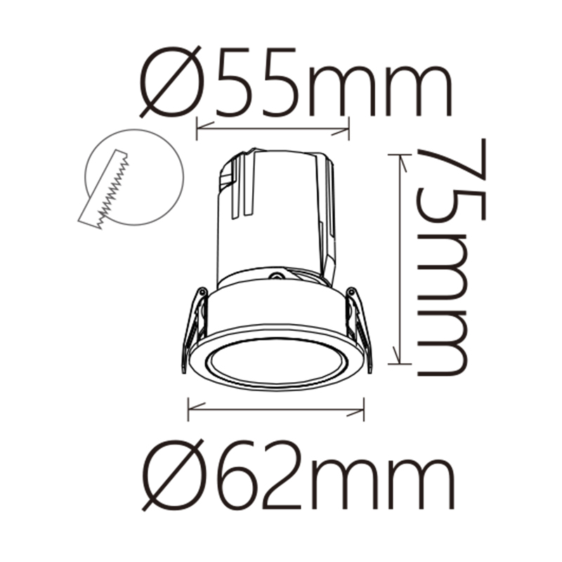 POLYARIS 7w Ø=62мм