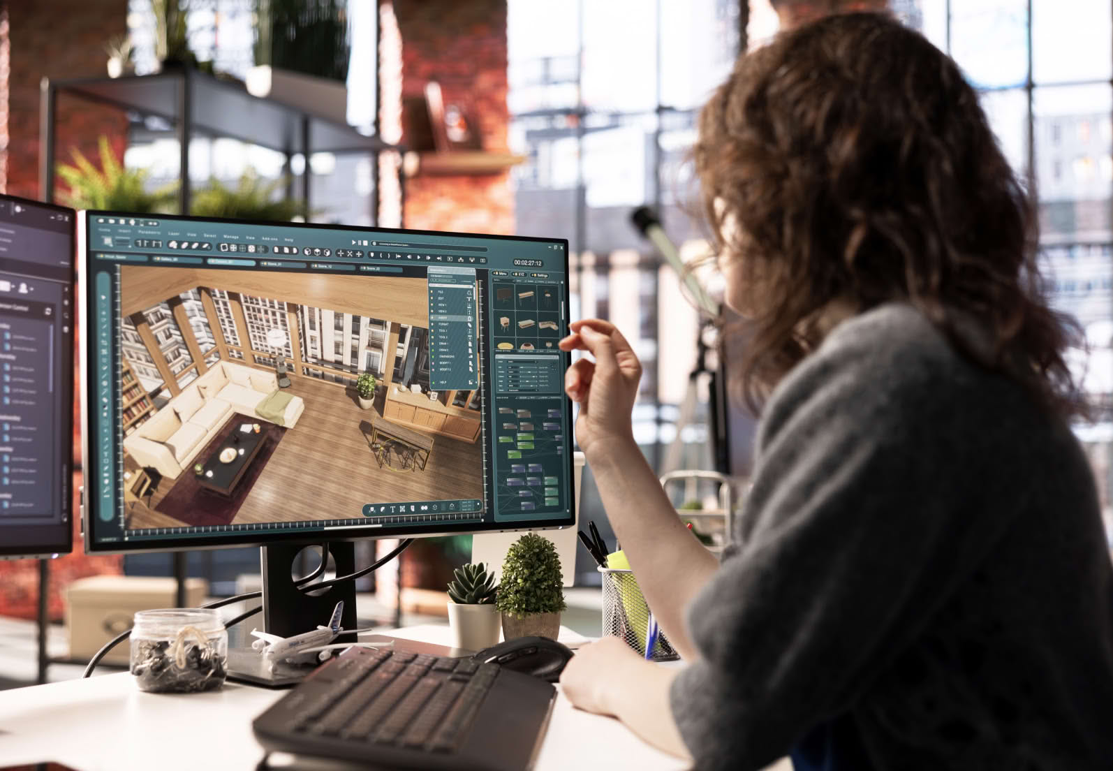 3D-визуализация освещения магазина